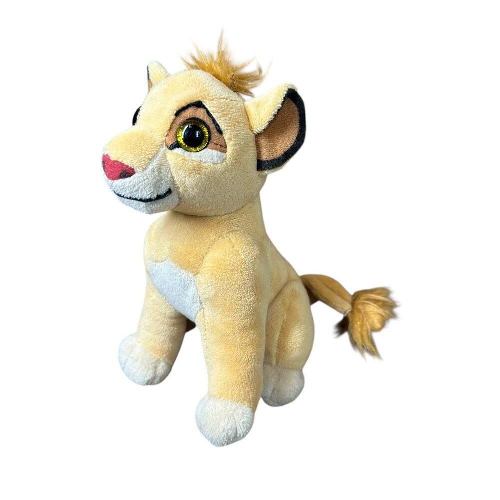 Disney TY Beanie Babies Sparkle Simba Plush The Lion King 9" Sitting Toy